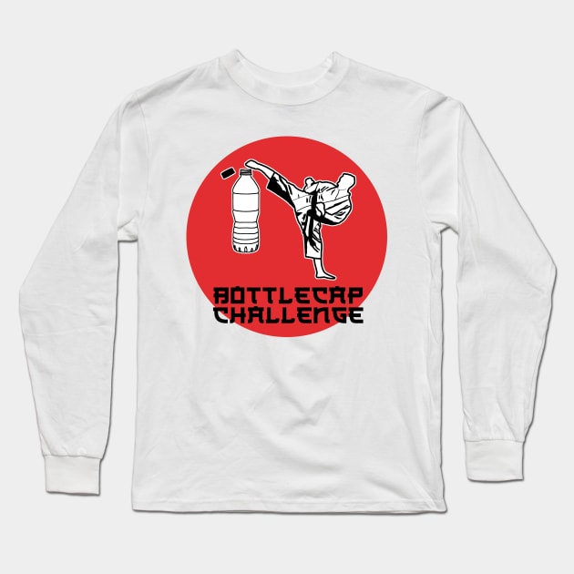 Bottle Cap Challenge - Japan Karate Style Long Sleeve T-Shirt by dropfresh